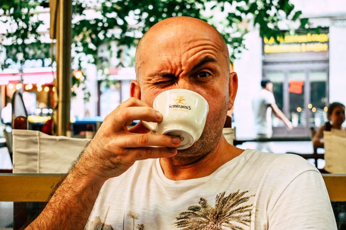 Semiramis arabica kávé kóstolás a Prága teraszán